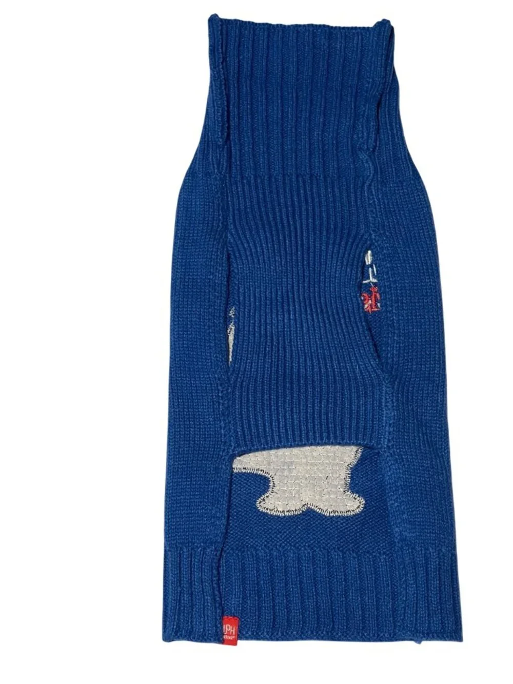 Yeti For Christmas Blue Dog Sweater Rudolph Brand Small Novelty Holiday Pet